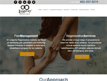 Tablet Screenshot of longevityspine.com